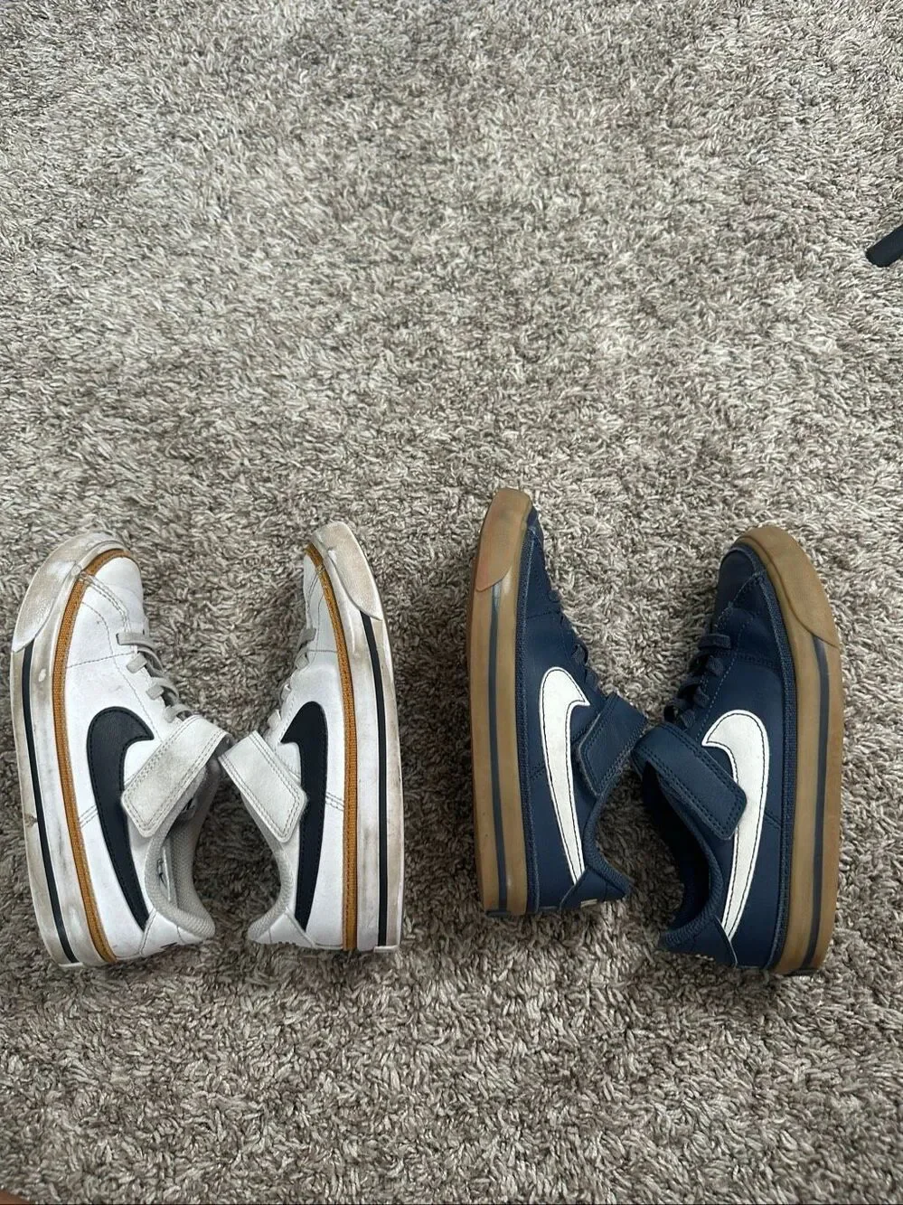 Nike Court Legacy Sneakers Bundle Navy Blue/White Youth Kids 12c Unisex Shoes